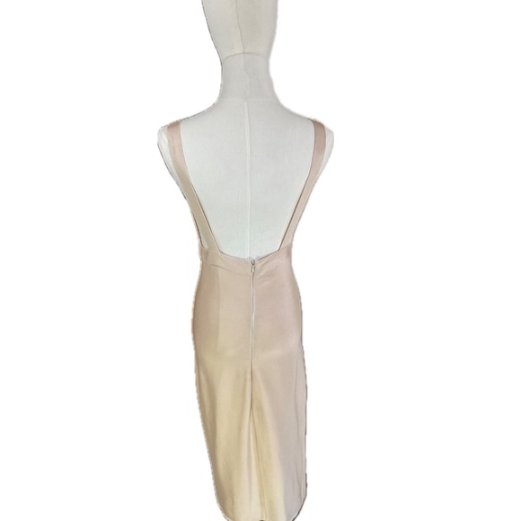 Herve Leger Apron Front Backless Maxi Dress Vintage Archive Pale Blush size S - Picture 3 of 11